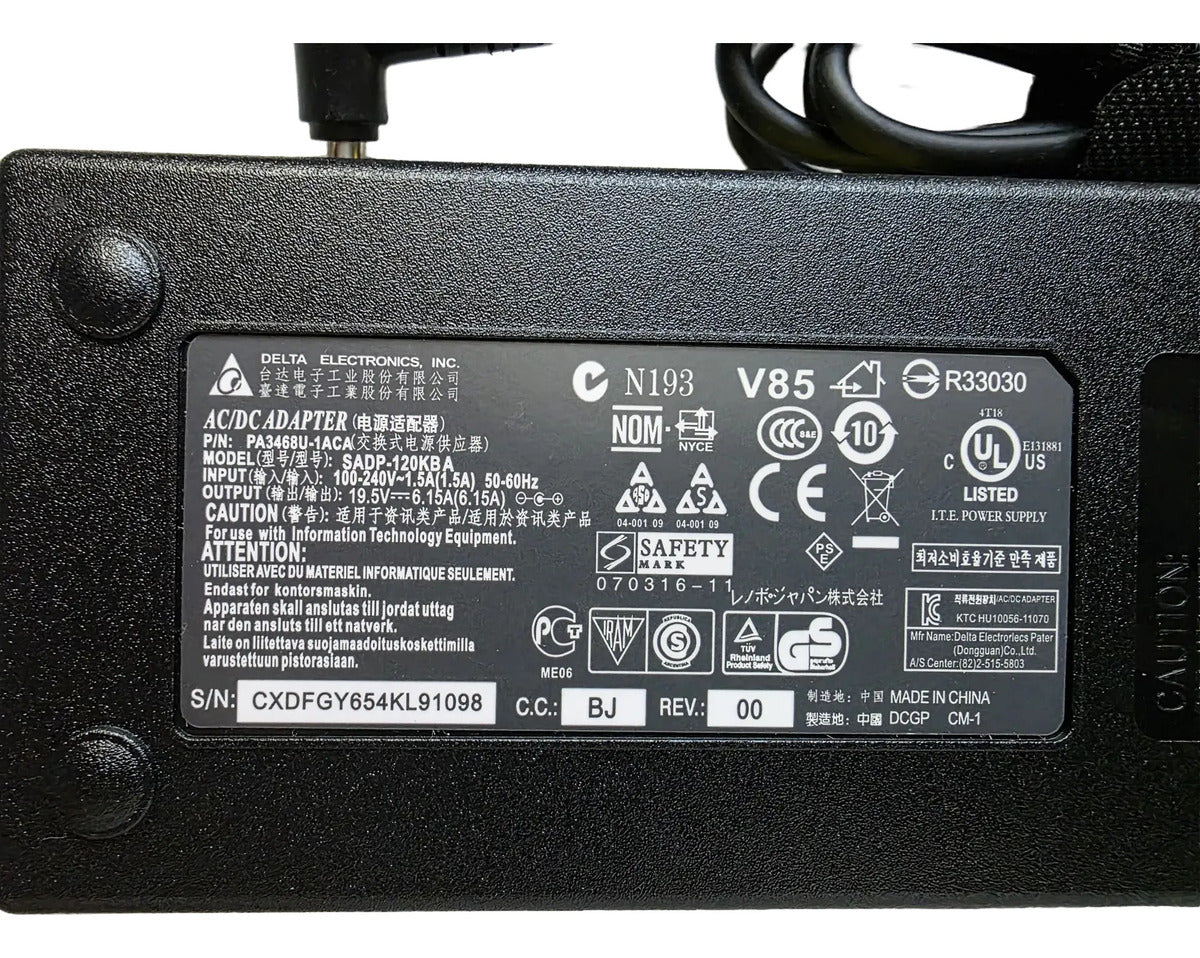 Cargador Original Para Msi Ge60 Ge70 Asus 5.5 X 2.5 Mm 120w