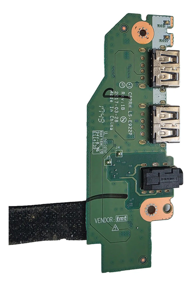 Placa Usb Y Jack Audio Acer Predator G3-572 G3-571 Ph317-51 (usado)