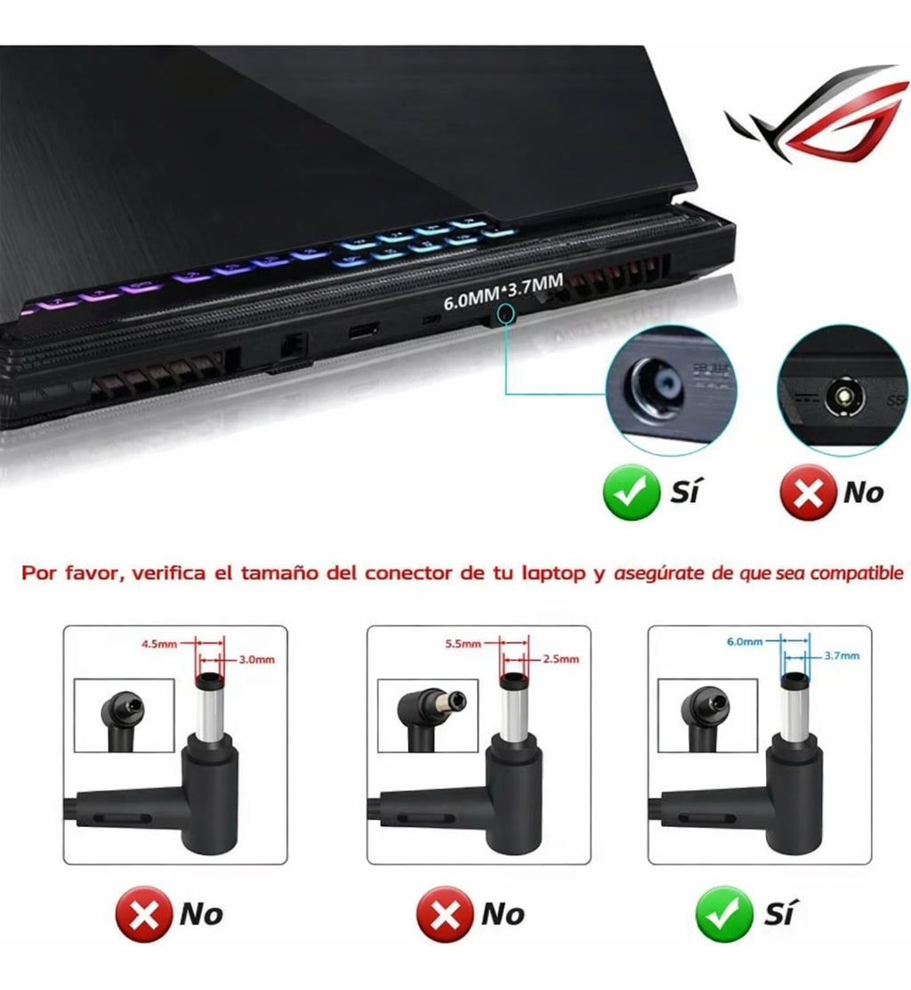 Cargador Asus Zephyrus G15 G14 Ga402 Ga503qr Ga503qm 200w