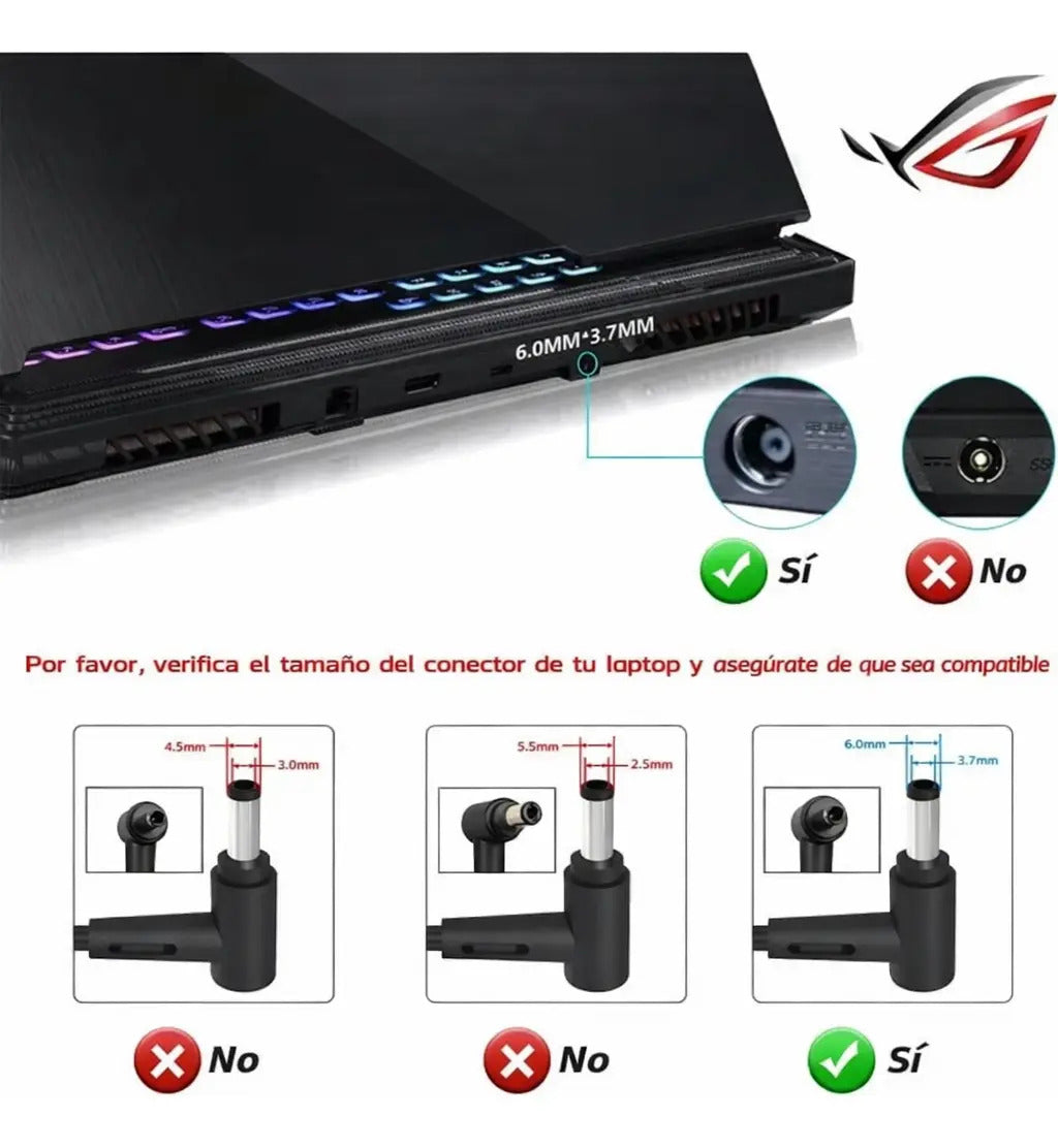 Cargador Asus G15 G513 G531 G532 G533 G614 G732 G713 280w