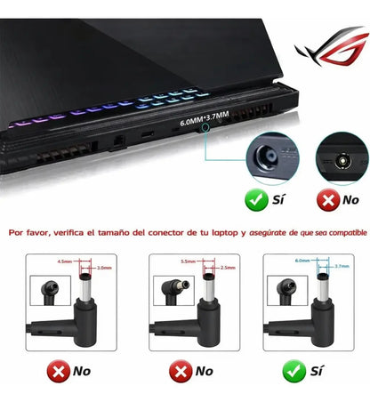 Cargador Asus G15 G513 G531 G532 G533 G614 G732 G713 280w